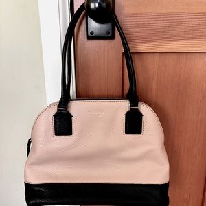 Kate Spade Pink & Black Leather Handbag